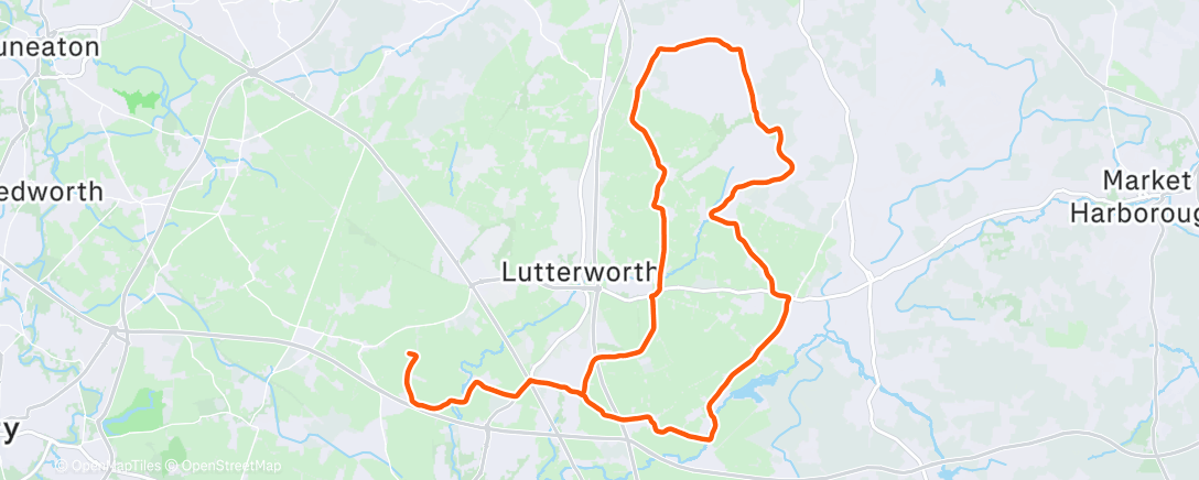 Map of the activity, Morning Ride