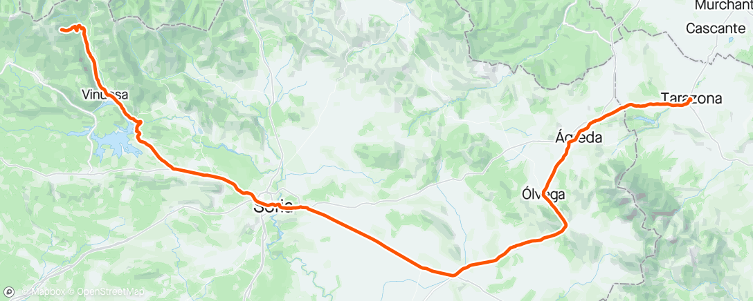 Mapa da atividade, Stage 6 Vuelta