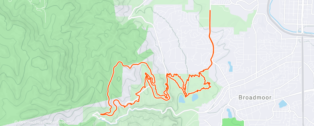 Mapa de la actividad (Morning Ride)