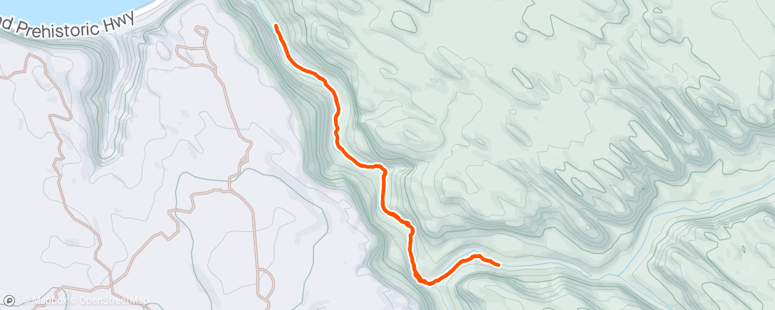 Map of the activity, Grandstaff canyon