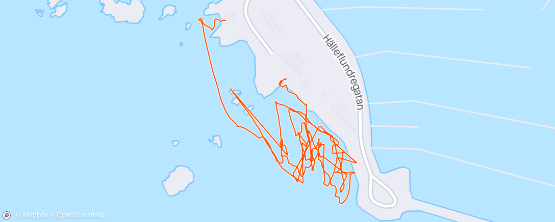 Map of the activity, Afternoon Surfing