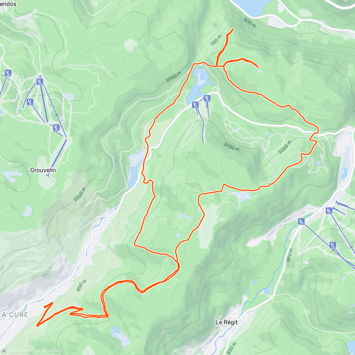 Map of the activity, Footing de l'aprem 🌧️