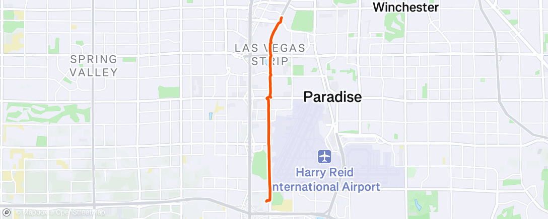 Map of the activity, Morning Run