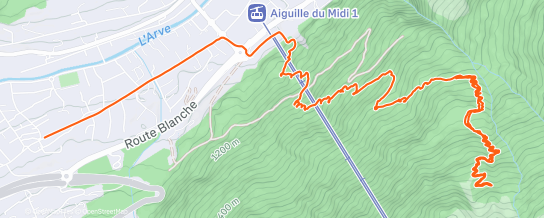 Map of the activity, Randonnée le matin