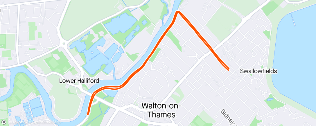 Map of the activity, Walton; 6K@recovery