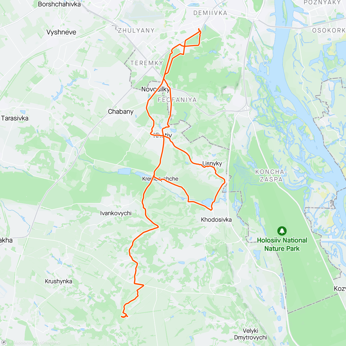 Map of the activity, Покатуха