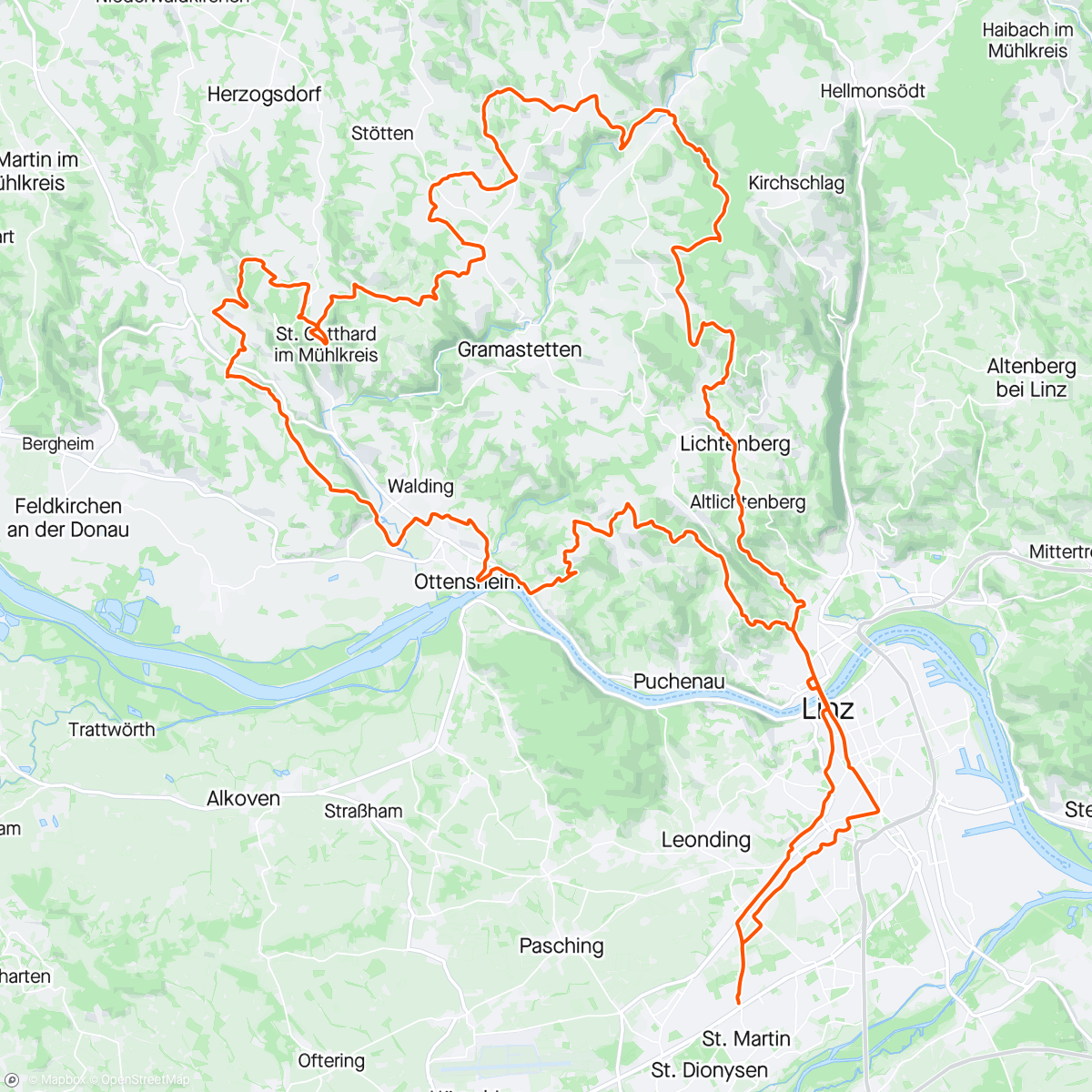 Map of the activity, Granitland Süd A