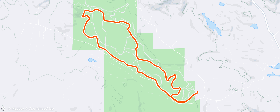 Map of the activity, Lunch Nordic Ski