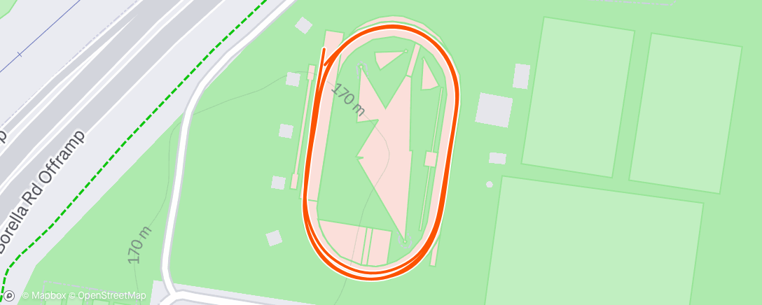 Map of the activity, Morning Run