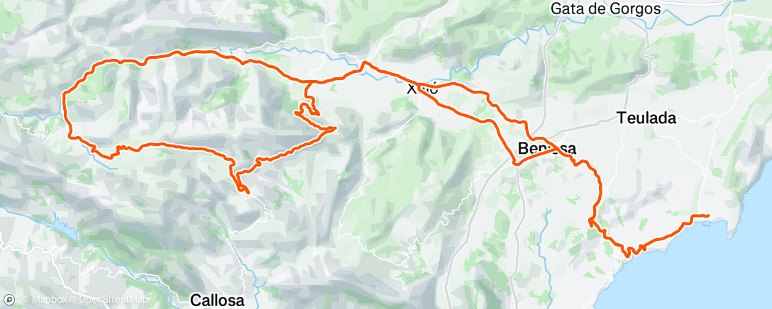 Map of the activity, Morning Ride