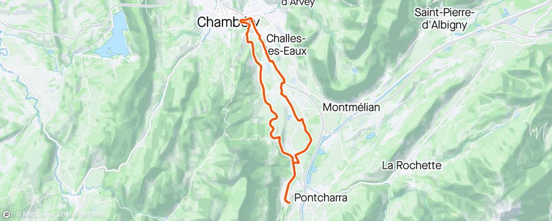 Map of the activity, Chambéry avec Mark