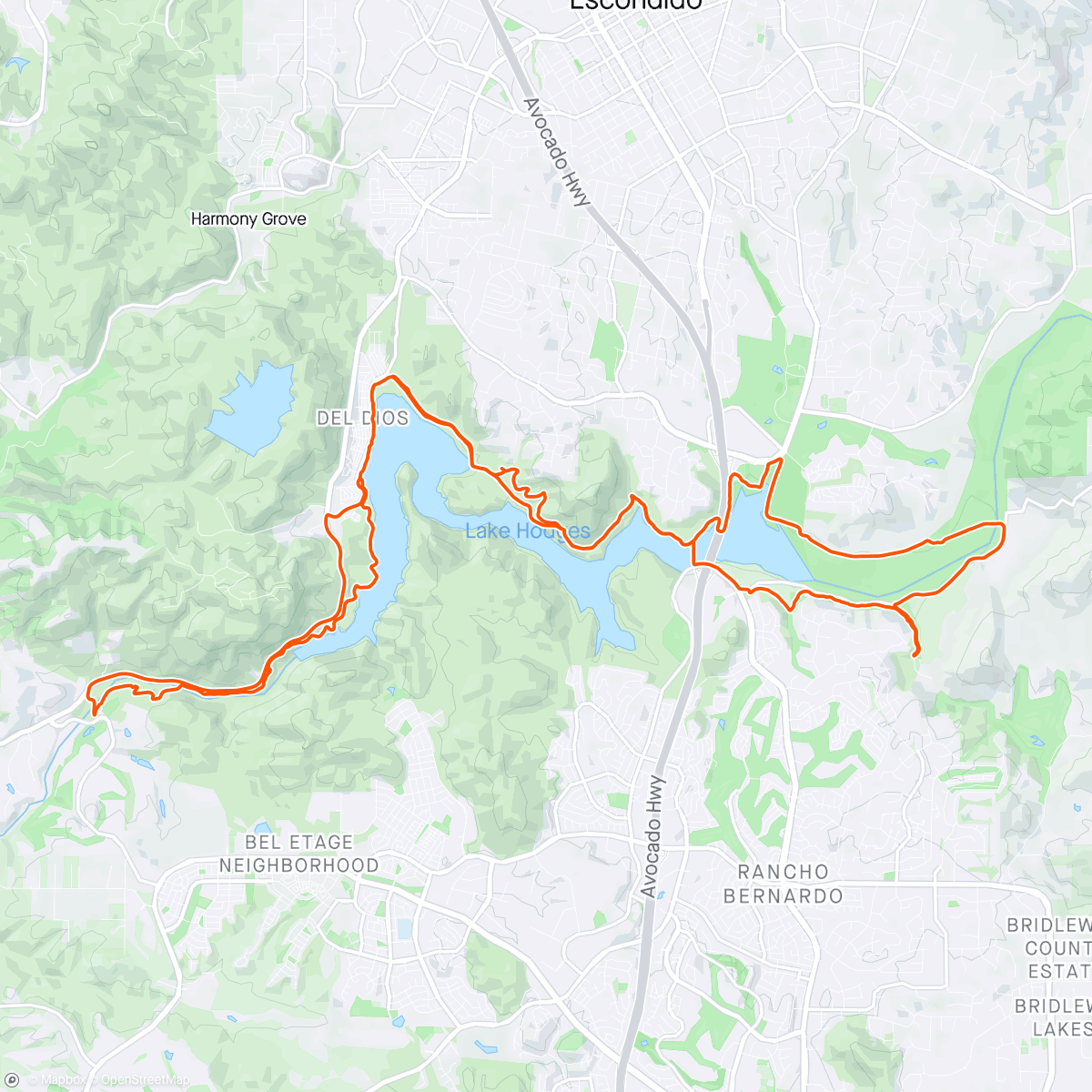 Map of the activity, Course recon