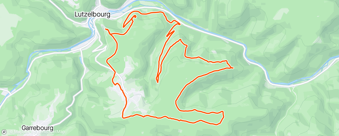 Map of the activity, Trail // Team FZ (reco Lutz’Trail)
