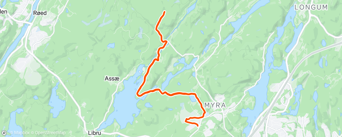 Map of the activity, Morning Trail Run