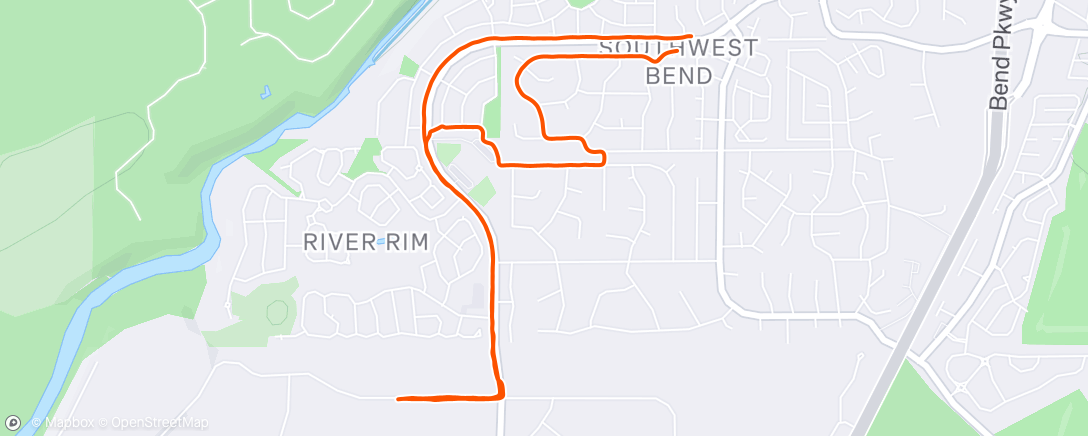 Map of the activity, Morning Run