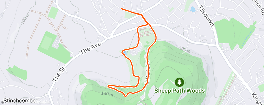 Map of the activity, Morning Walk
