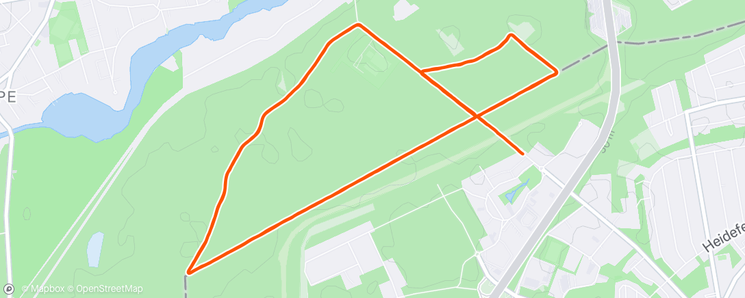 Map of the activity, Lauf am Morgen