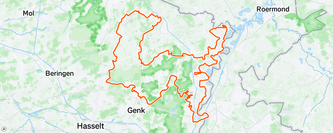 Map of the activity, Limburg