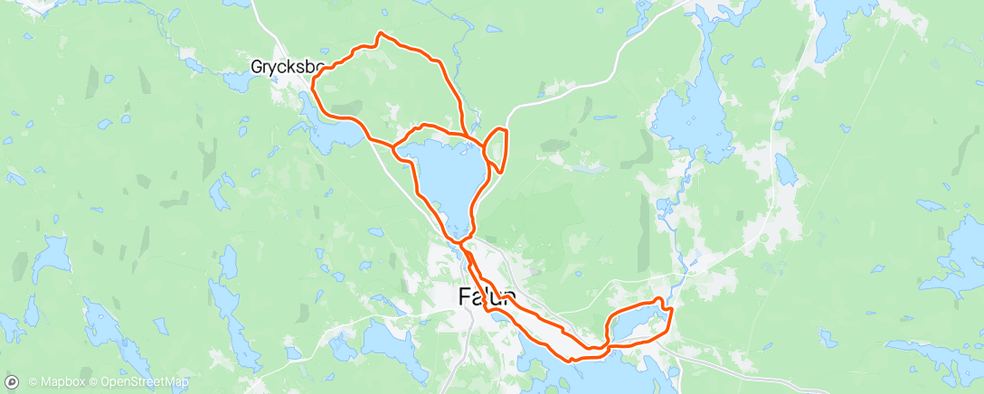 Map of the activity, Saftig Ride