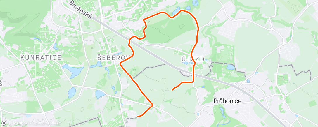 Map of the activity, Saturday Morning 10k Run 🌞