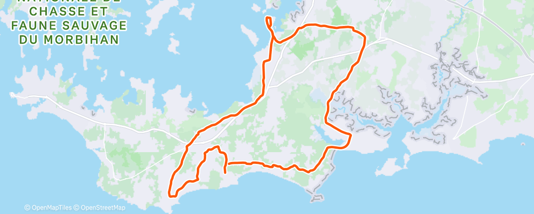 Map of the activity, Sortie vélo dans l'après-midi