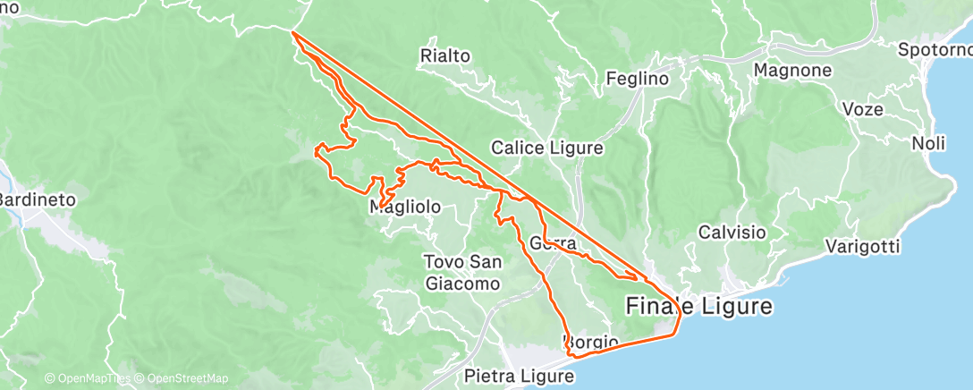 Map of the activity, Finale top