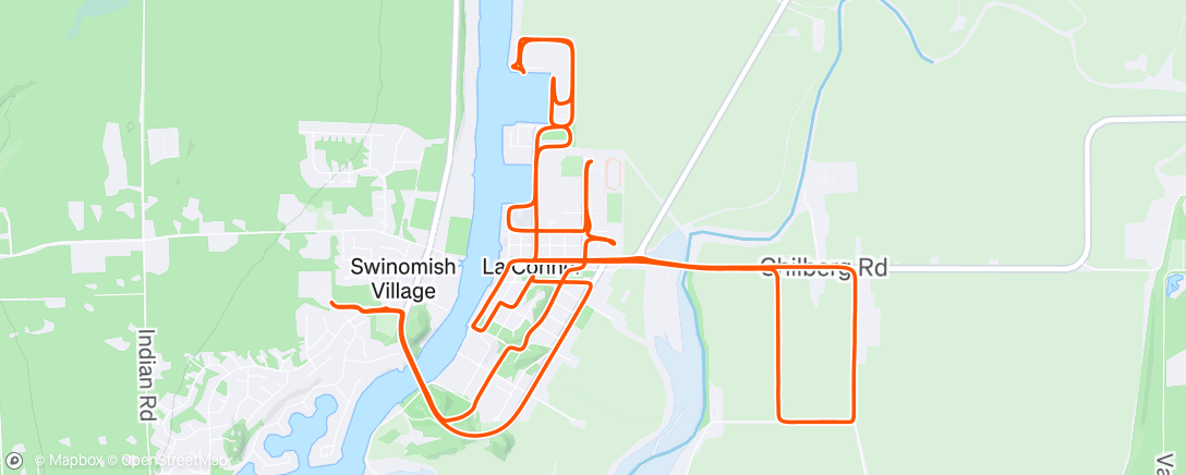 Map of the activity, Evening Ride