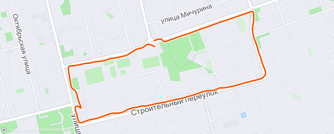 Map of the activity, Полуденная ходьба