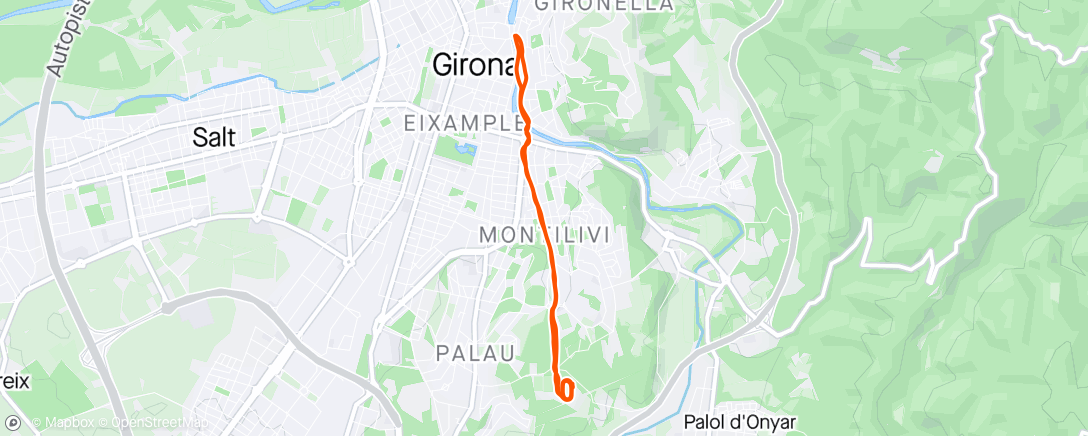 Mapa de la actividad (8x1km)