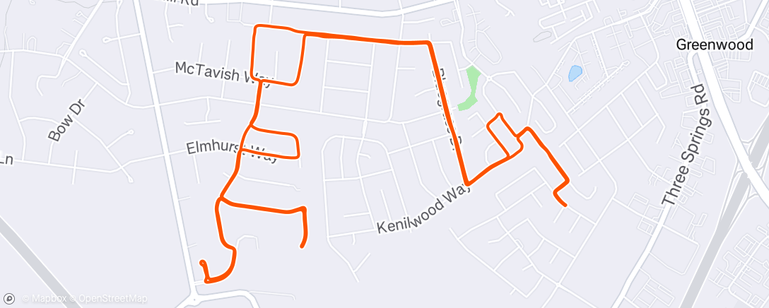 Карта физической активности (Lunch Ride)