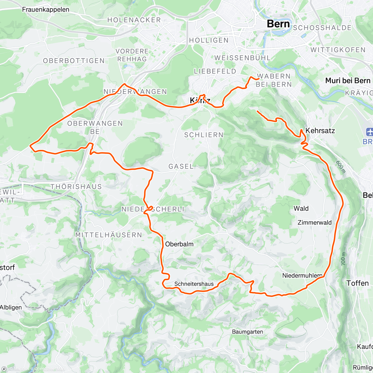 Map of the activity, Gurtenclassic 2024