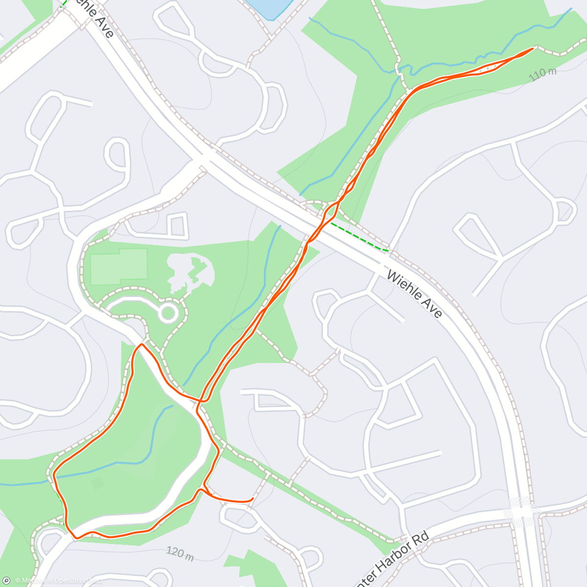 Map of the activity, Emma girl walk