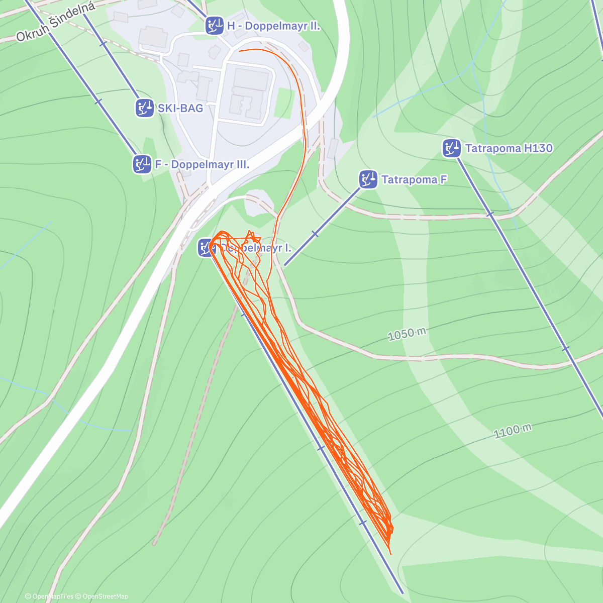 Mappa dell'attività První večerko na ČHS