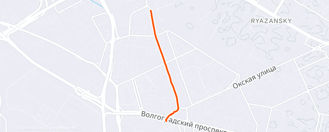 Карта физической активности (Дневной велозаезд)