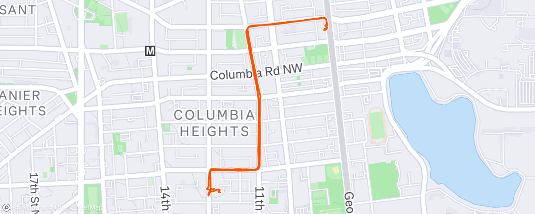 Map of the activity, doubles
