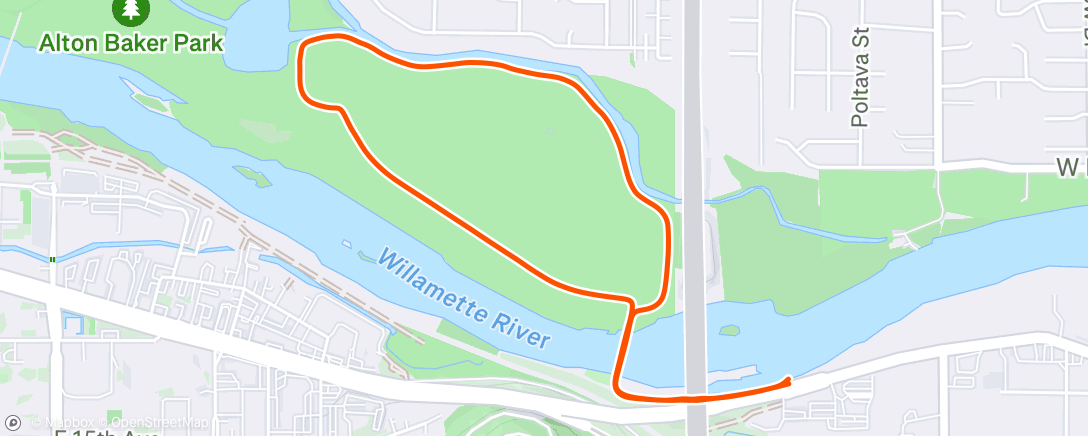 Map of the activity, Morning Walk