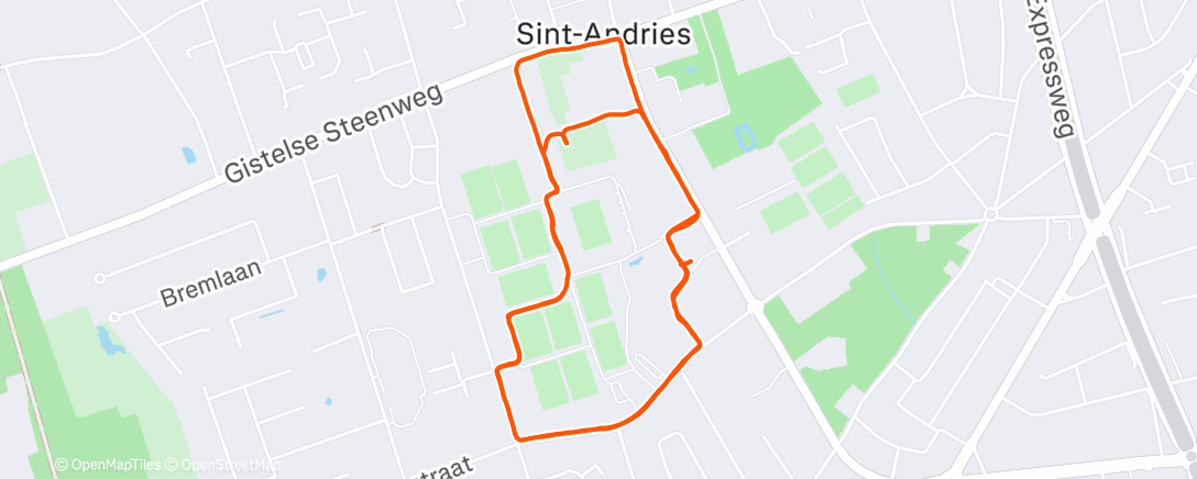 「Avondloop」活動的地圖