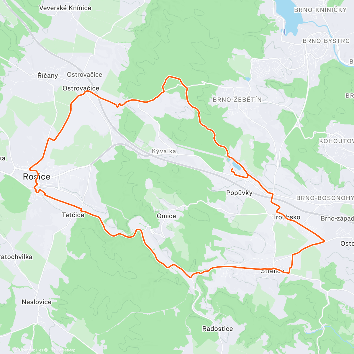 Карта физической активности (Afternoon Gravel Ride)