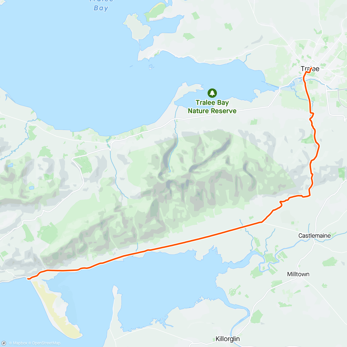 Map of the activity, Completing the Dingle Peninsula