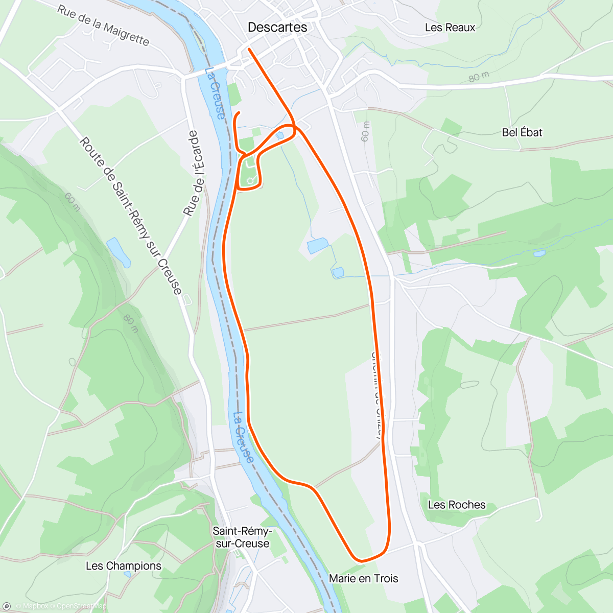 Map of the activity, Canicross 🐺🐺🥰