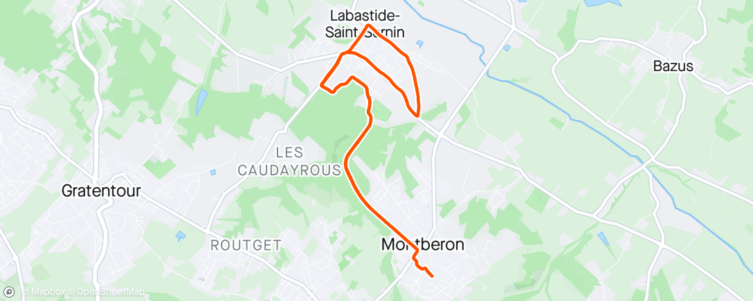 Carte de l'activité énième reprise après énième arrêt 🤟🤟 motivé motivé 🎵🎵🎵 sortie chemin route 🤞