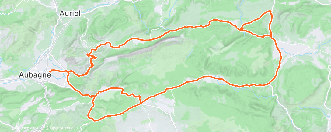 Map of the activity, Cyclisme