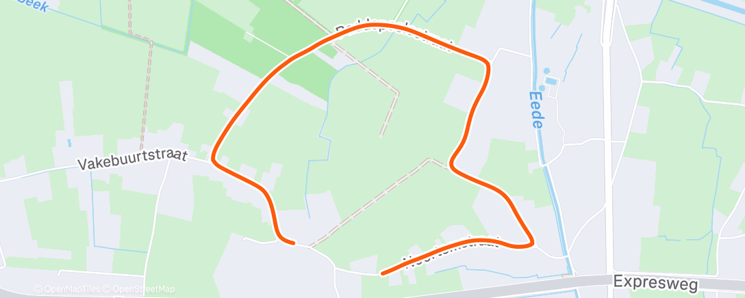 Карта физической активности (Toertje paddepoele)