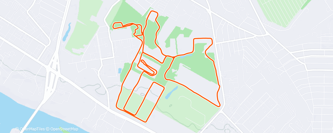 Map of the activity, Lunch Nordic Ski