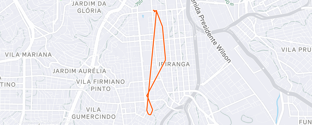 Map of the activity, Lunch Walk