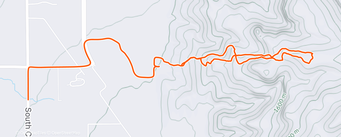 Map of the activity, Morning Hike