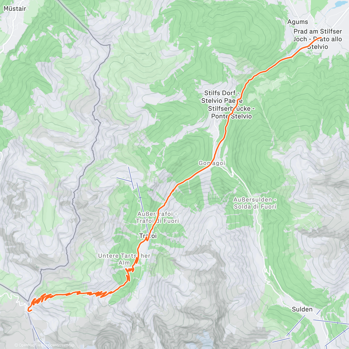Map of the activity, Passo Stelvio (Stilfserjoch) 🇮🇹