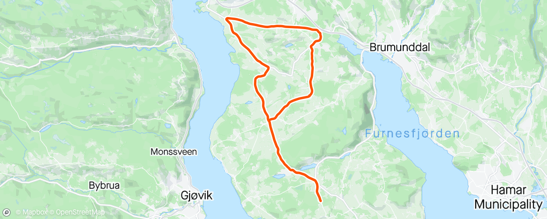 Map of the activity, Solskinstur ..☀️😎🚴‍♂️