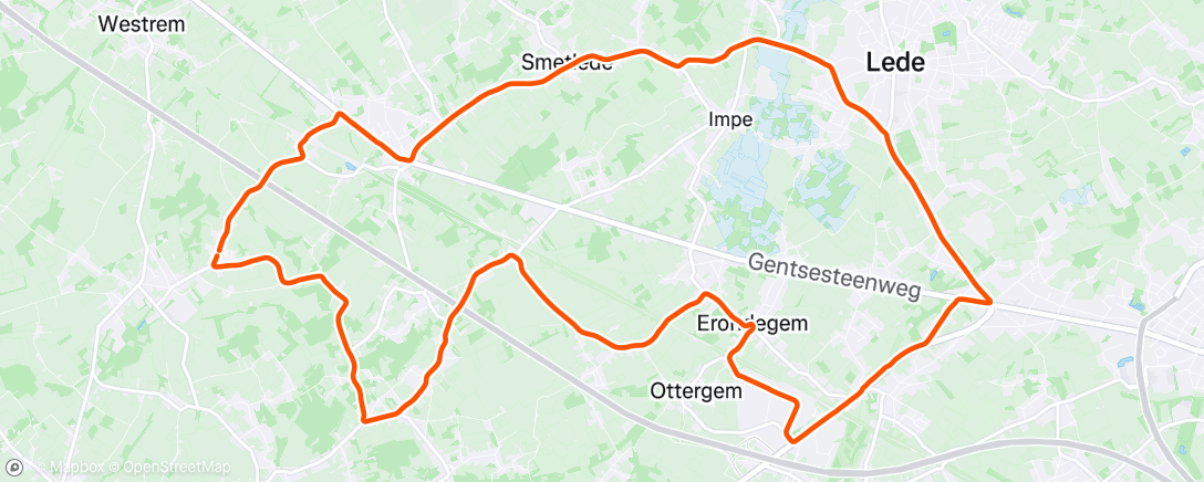 Map of the activity, Lunch Ride