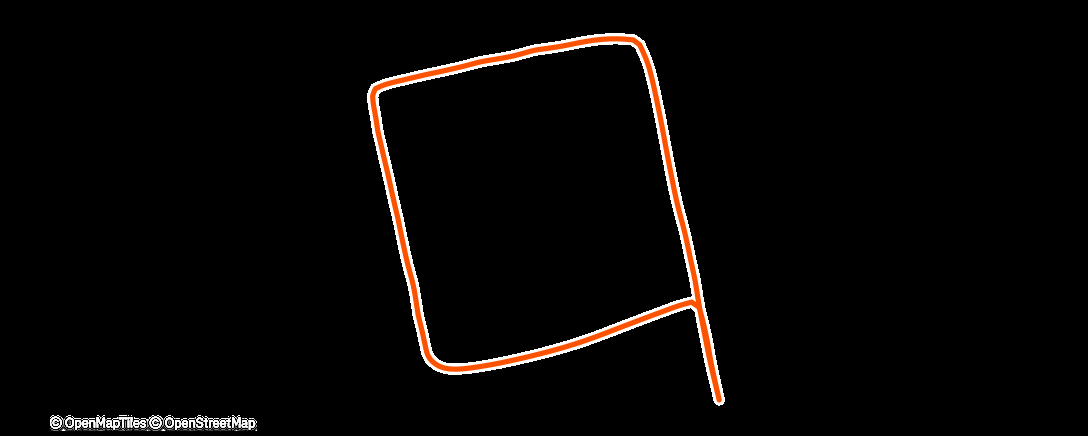 Map of the activity, Abendspaziergang